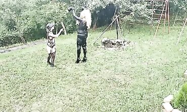 Honey Gothic Trains Platinum Blonde Transsexual Pony
