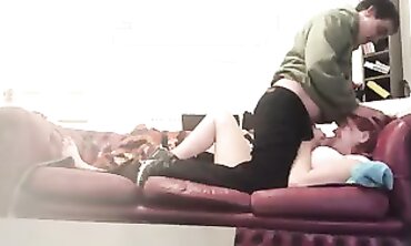 POV Redhead Amateur Rides and Gives a Blowjob