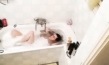 Father's Secret Webcam Catches Skinny Daughter in the Bathroom