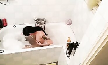 Father's Secret Webcam Catches Skinny Daughter in the Bathroom