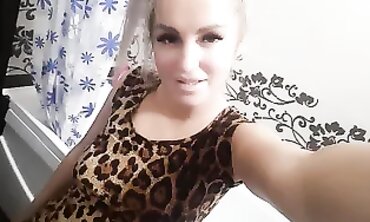 Blonde MILF Domme Plays with Her Submissive Slave