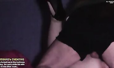POV: Three Guys Take Turns Fucking a MILF at a Party