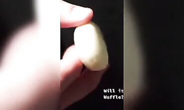 Will It Waffle? Babybel Cheese Challenge