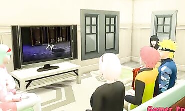 Sakura's Friends Watch Her Intimate Tape