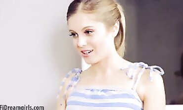 Blonde MILF Ashley Fires Tests a Robot Stepdaughter