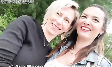 Ava Moore Gets Double Anal In The Woods