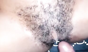POV: Hairy African Amateur Lovers Get Creampie