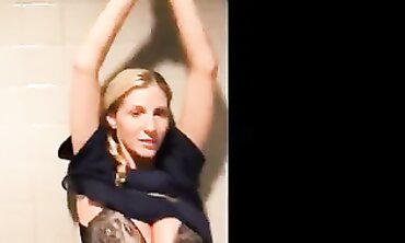 Boss Gangbangs Sweet Nurse in Hospital Bathroom