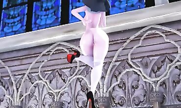 MMD Nun Tries Bad Dragon Sex Toy and Squirts