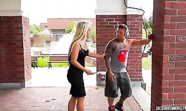 Suntanned French Blonde MILF Gets Hard Anal Sex