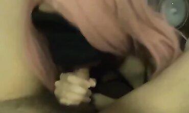 Petite Latinas Give Him a Blowjob Before Sofa Sex
