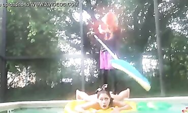 Ebony Cosplay Star Gets Cleaned In The Pool