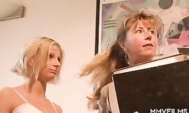 Elderly MILF Teaches barely legal Lovers Hardcore Sex