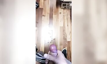 Dared to Spunk at Work by a Snapchat Stranger (GIANT SPUNK STRAPS)