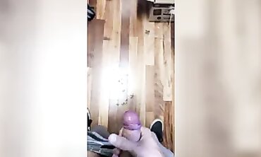 Dared to Spunk at Work by a Snapchat Stranger (GIANT SPUNK STRAPS)