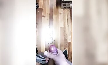 Dared to Spunk at Work by a Snapchat Stranger (GIANT SPUNK STRAPS)
