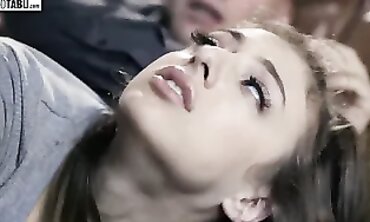 Stepdaughter Gets Spanked and Banged in the Ass