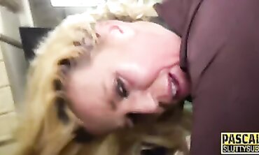 Curvy Blonde MILF Toy Gets Rectally Pulverized in BDSM Fetish