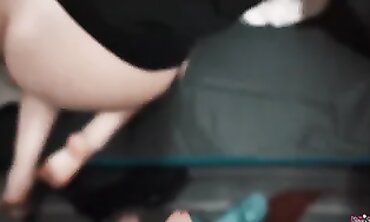 Traveling Damsel Tempts Stranger on Train for Public Sex