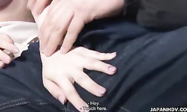 Uncensored Blowjob And Handjob With Brunette Japanese Wife Rina