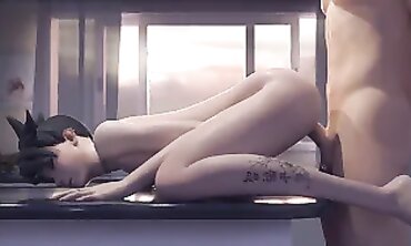 Animated 3 DIMENSIONAL: Overwatch D.va Grace Tracer Widowmaker Compilation Uncensored Animated