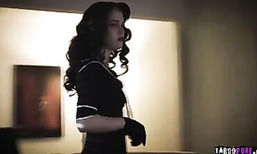 barely legal Wife Evelyn Claire Seduces Reporter to Keep Him Quiet