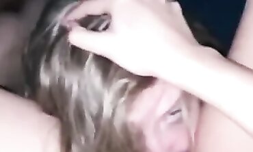 POV Blonde Babe Deepthroats, Rides Big Dick, and Gets Creampied