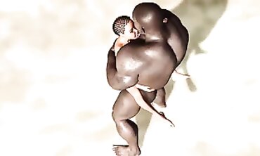 Ebony Beauty Gets Rough Anal Fuck on Savage Island