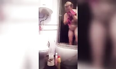 Gaiina Saiinskaya: Mature POV Shower Scene