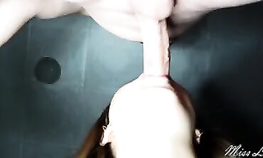 Stepsister Takes a Deep Throat Blowjob and Creampie