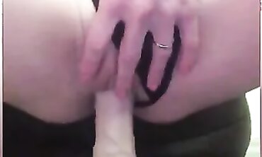 French MILF Strips and Masturbates for Her Master