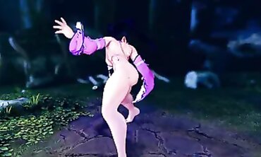 Chun-Li Cosplay POV: Oily Shake Ryona Part 2