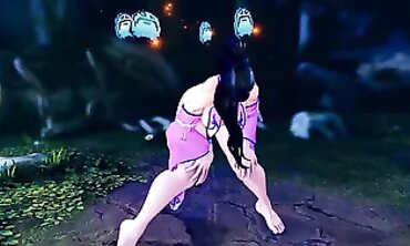 Chun-Li Cosplay POV: Oily Shake Ryona Part 2