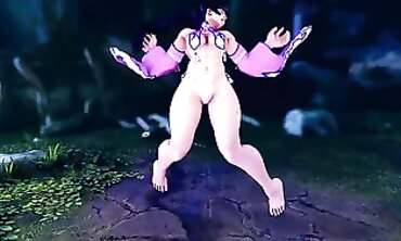 Chun-Li Cosplay POV: Oily Shake Ryona Part 2