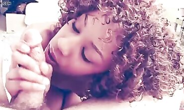 Misty Stone Gets Down on Her Knees