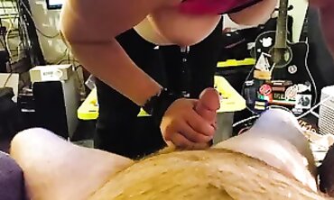 Crackhead MILF Gargles My Cock