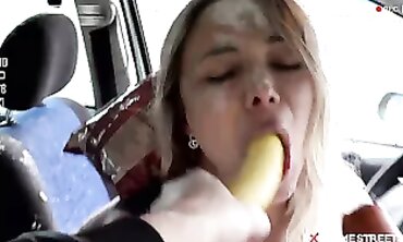 Russian Street Sex Challenge: Milf Threesome For Money