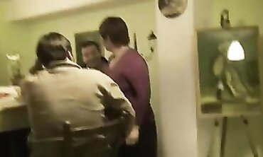 Anna Devoted: BBW Redhead Milf Serves Two barely legal Men