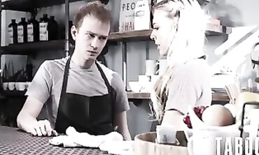 Lily Larimar Gets Pounded by Coworker at the Cafe
