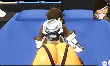 Overwatch Tracer POV Hentai: 3D Animated Rough Sex and Creampie