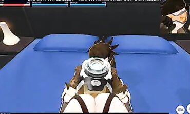 Overwatch Tracer POV Hentai: 3D Animated Rough Sex and Creampie
