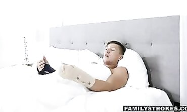 Innocent Brunette Vlogger Takes Stepdad's Thick Cock