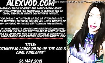 Hotkinkyjo Anal Dildo and Vibrator Play