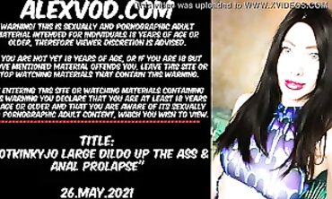 Hotkinkyjo Anal Dildo and Vibrator Play