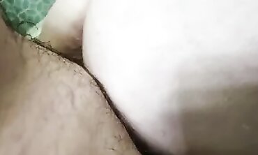 Blonde MILF with Huge Shaved Ass Takes a Cumshot
