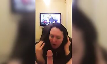 Samantha wild conversing deep-throat job and boned