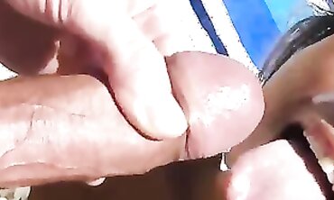 Cute Asian MILF Gets Massive Facial Cumshot on the Beach