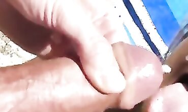 Cute Asian MILF Gets Massive Facial Cumshot on the Beach