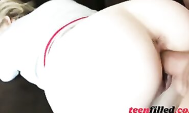 Blonde Babe Takes a Huge Cock and Gets a Money Shot