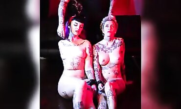 Tattooed Submissives Get Rough Daddy Play With Paraffin Wax